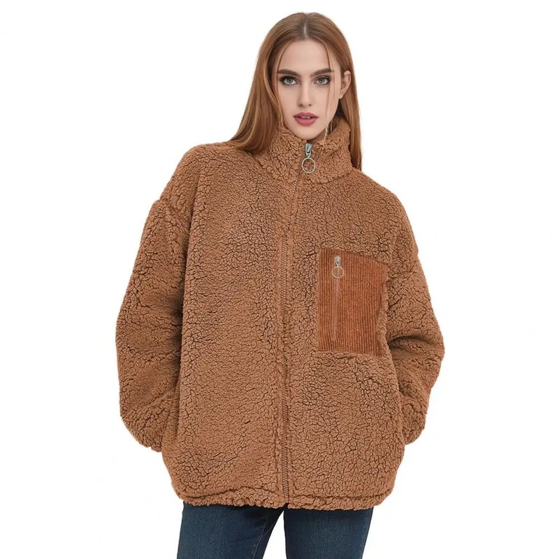Cozy Women's Fleece Zip-Up Jacket