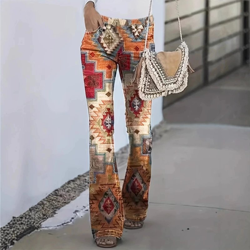 Slimming Geometric Print Leggings