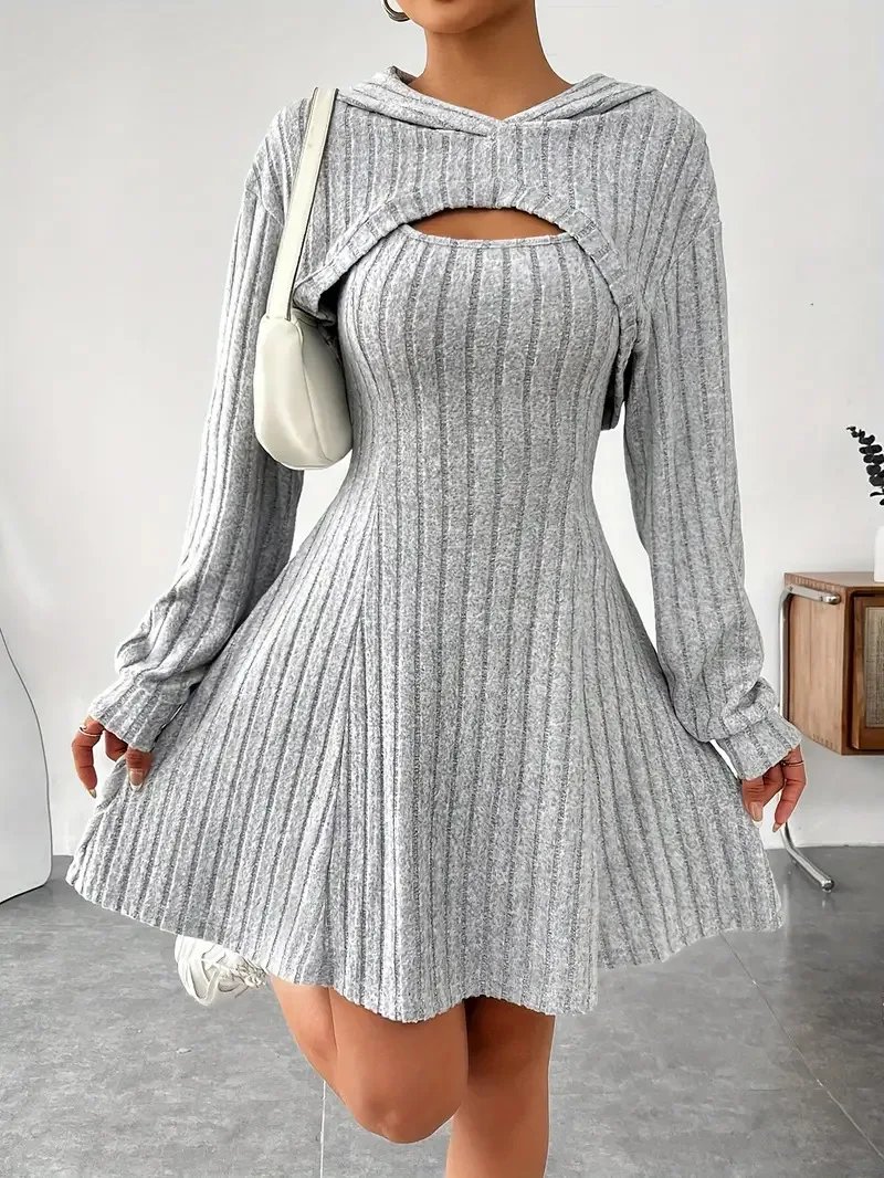 Chic Oversized Hooded Dress