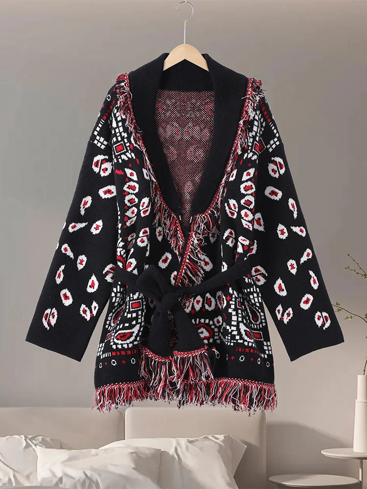 Chic Tassel Cardigan for Women