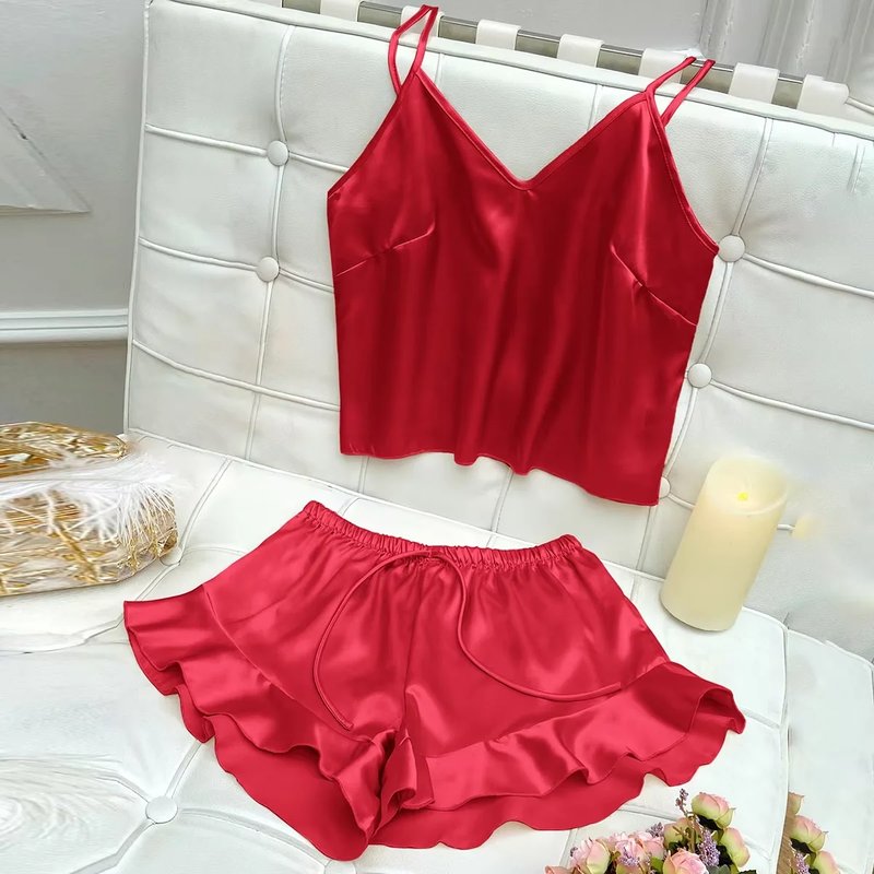 Elegant Satin Pajama Set