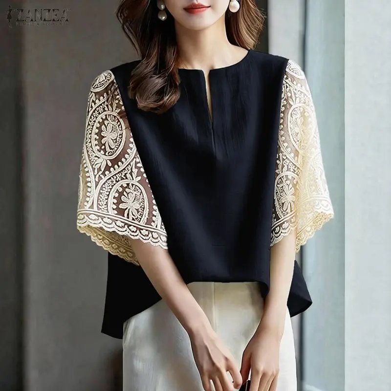 Elegant Summer Lace Blouse