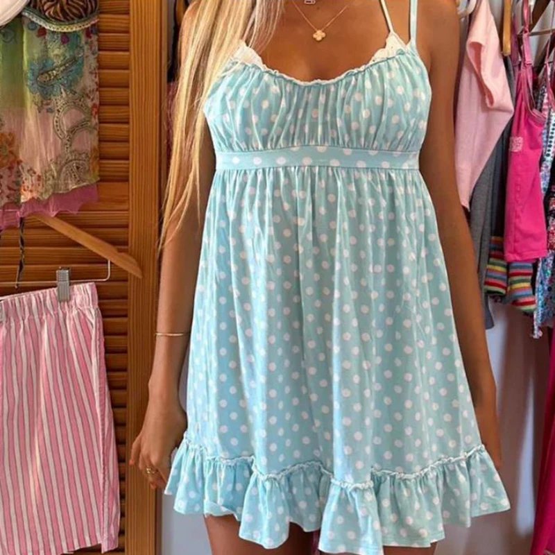 Vintage Polka Dot Mini Dress