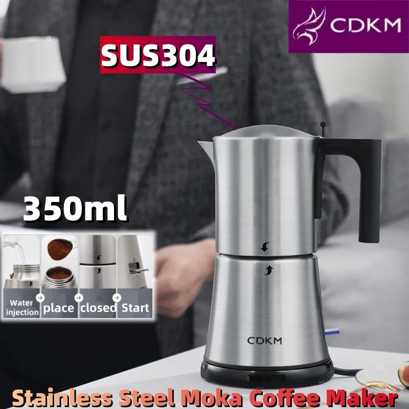 Stainless Steel Moka Coffee Pot