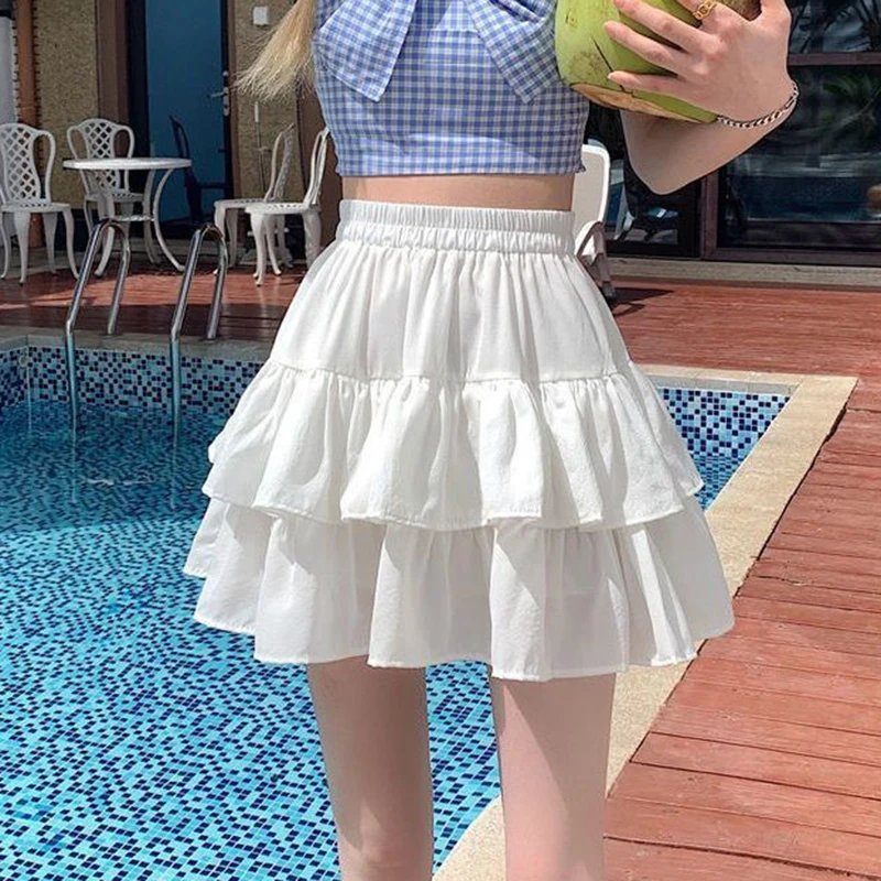 Chic Pleated A-Line Skirt