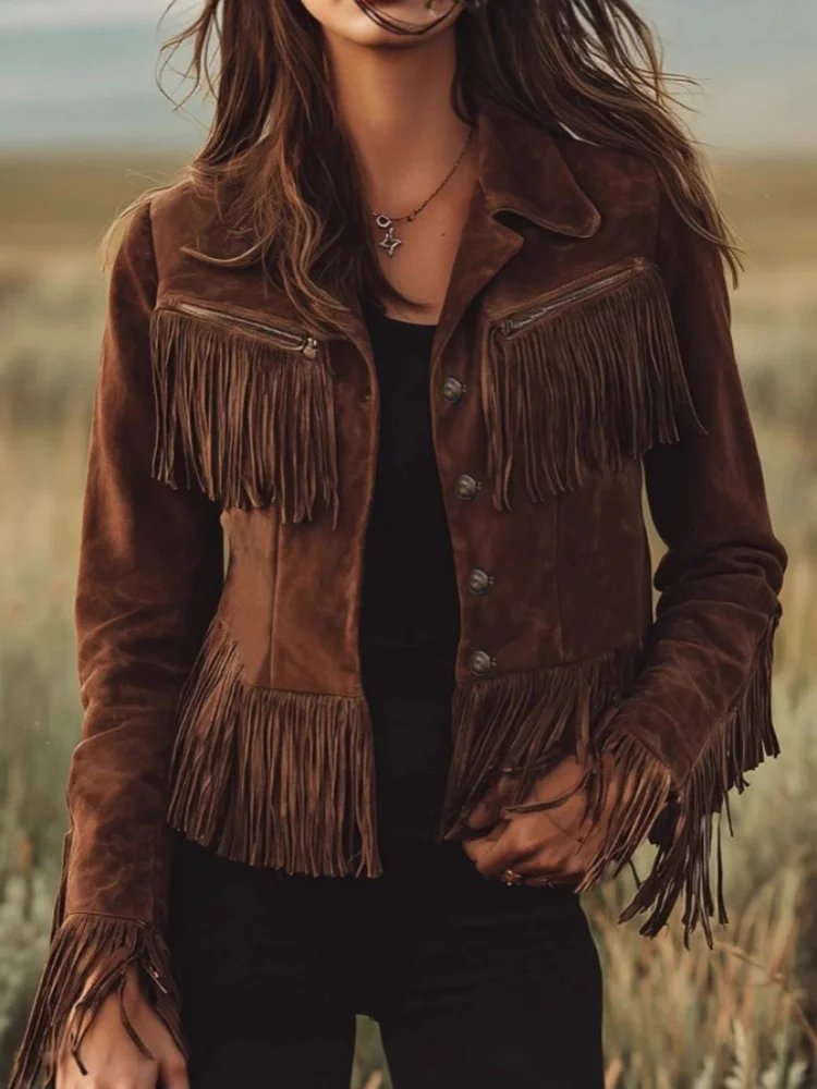 Retro Fringe Short Jacket