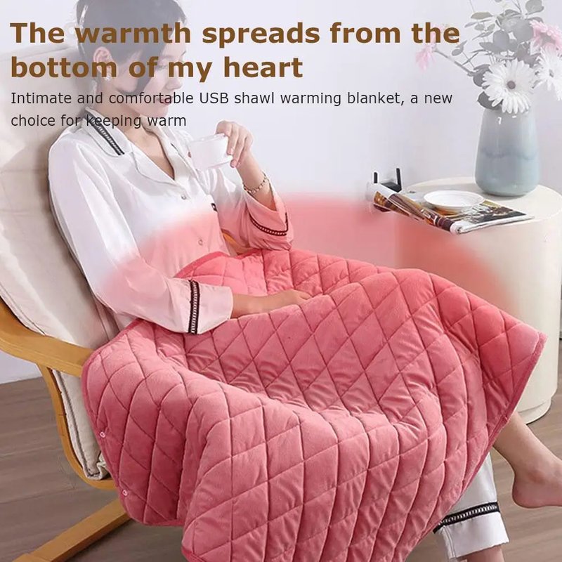 Portable USB Heated Travel Blanket