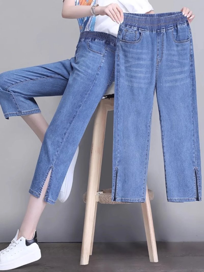 Summer High Waist Loose Jeans