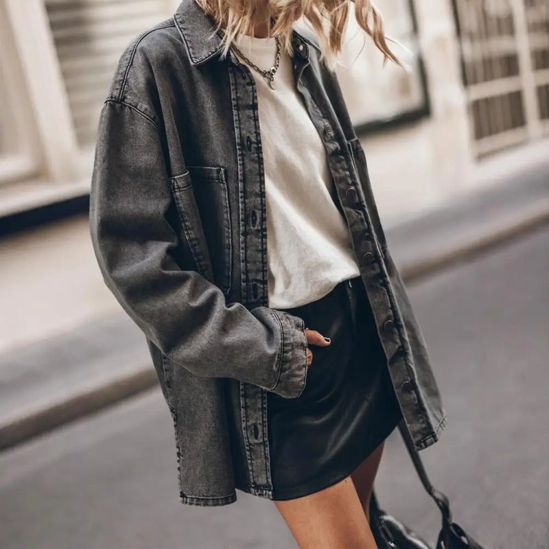 Stylish Oversized Denim Jacket