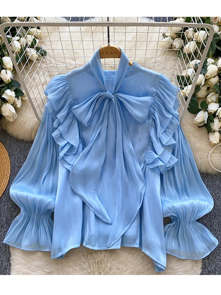 Elegant Bow Chiffon Blouse