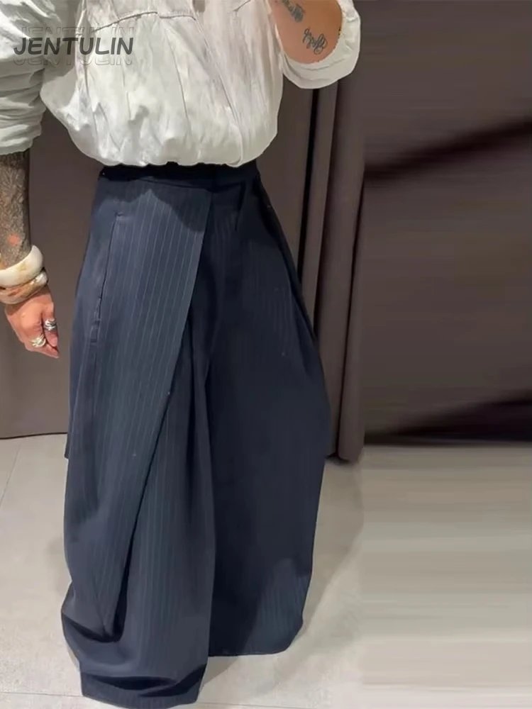 Chic High Waist Wide Leg Trousers