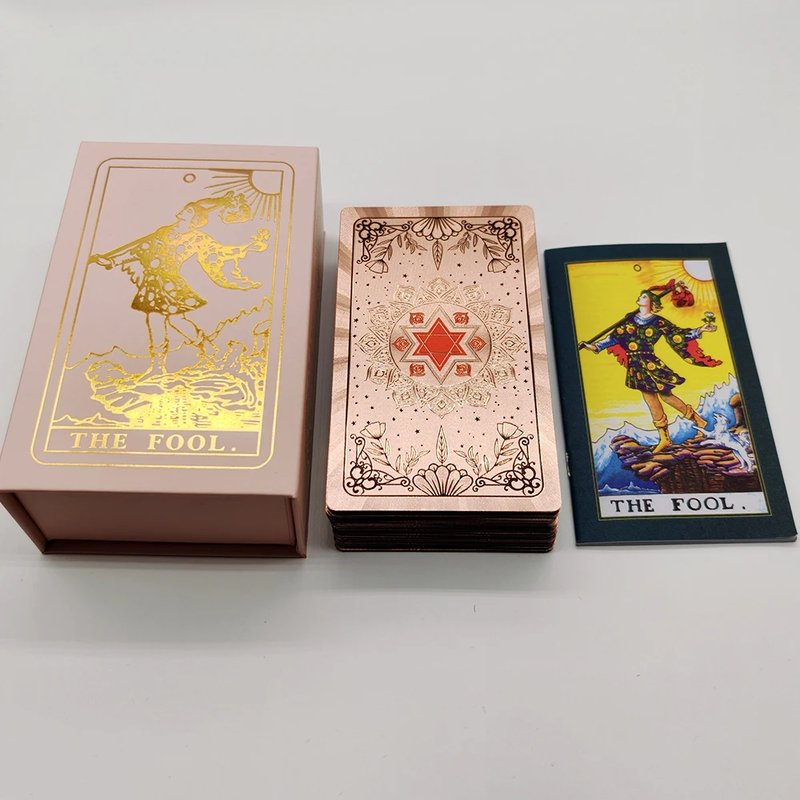 Elegant Rose Gold Oracle Cards