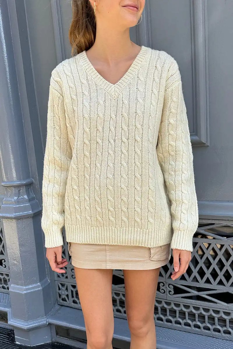Cozy Oversized V-Neck Sweater