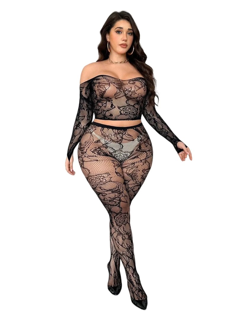 Plus Size Sexy Two-Piece Set