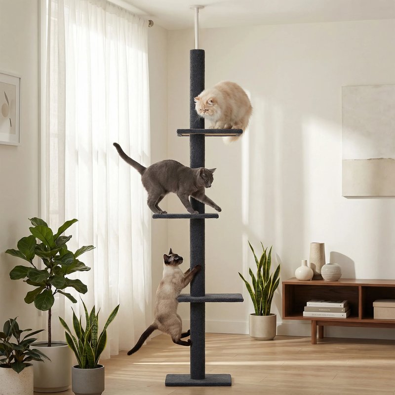 Adjustable Height Cat Tower