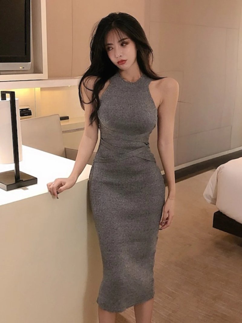 Chic Retro High Waist Dress