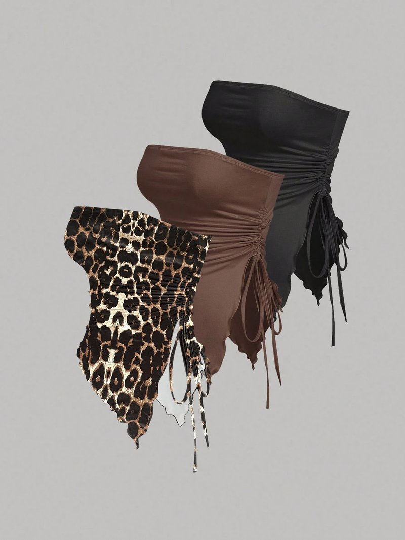 Stylish Women's 3-Piece Tube Top Set