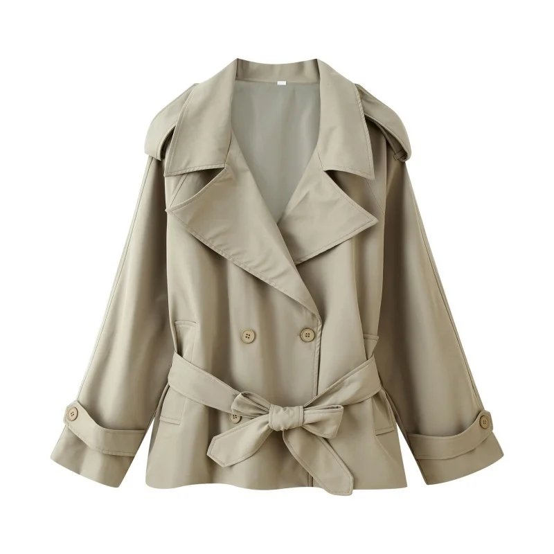 Chic Women's Double Breasted Trench Coat