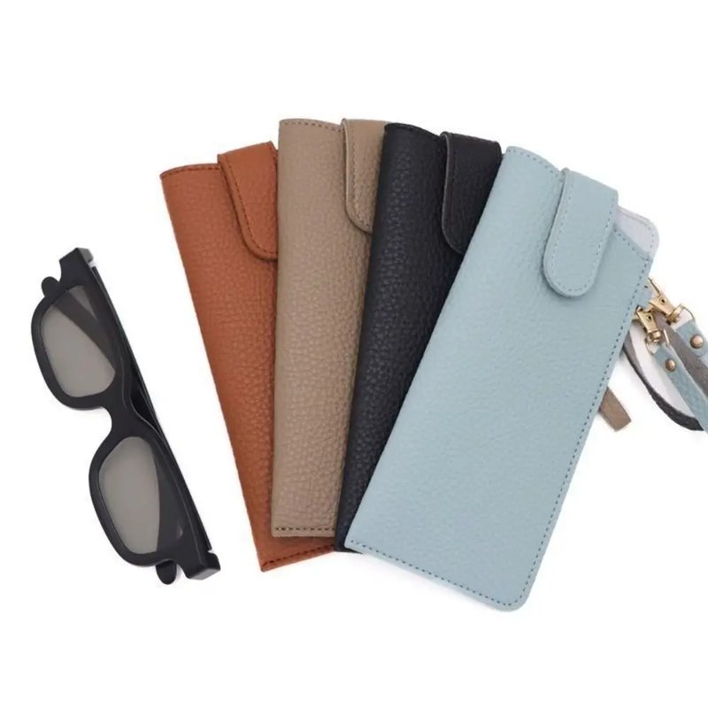 Durable PU Leather Sunglasses Pouch