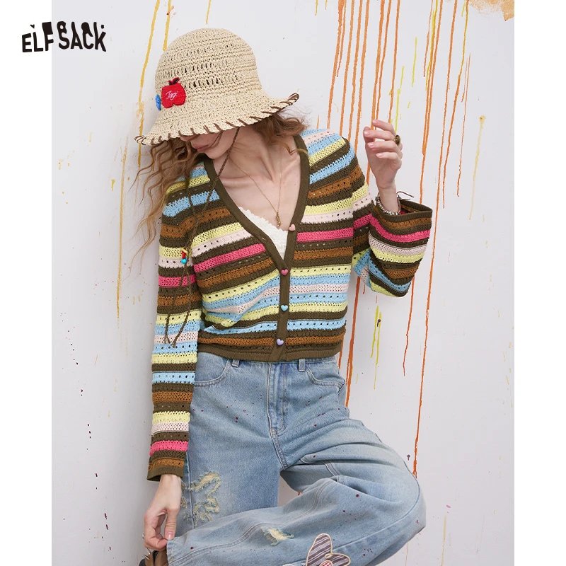 Colorful Ombre Knit Sweater