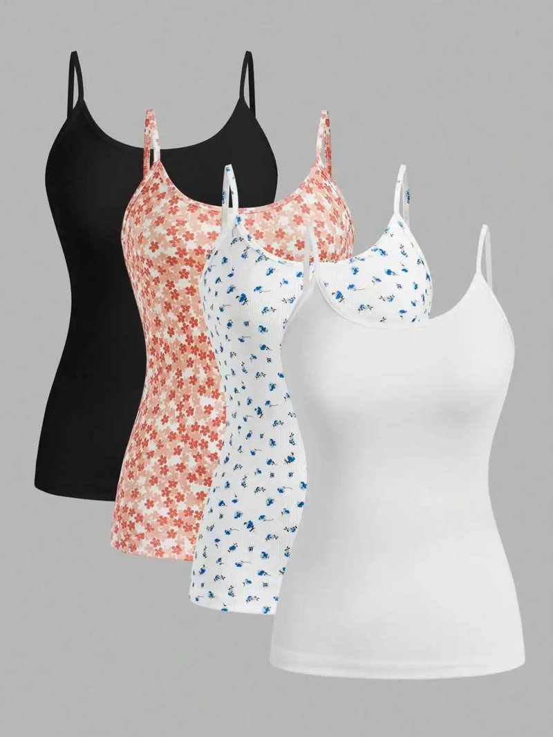 Plus Size Ribbed Tank Top Set
