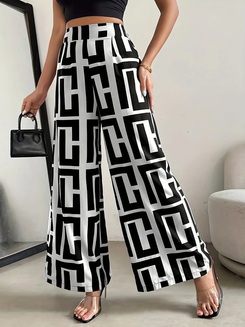 Bohemian Style Wide Leg Pants