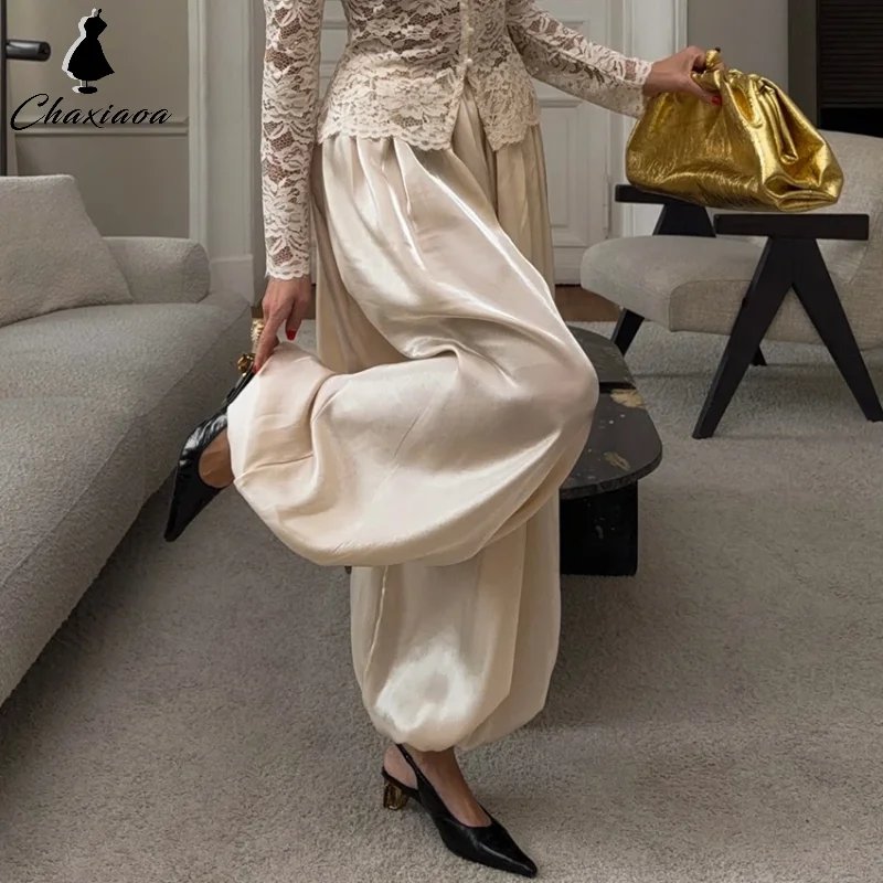 Chic Pink High-Waist Balloon Pants