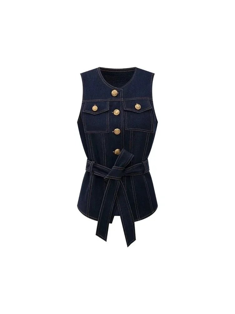 Retro Cowgirl Sleeveless Vest