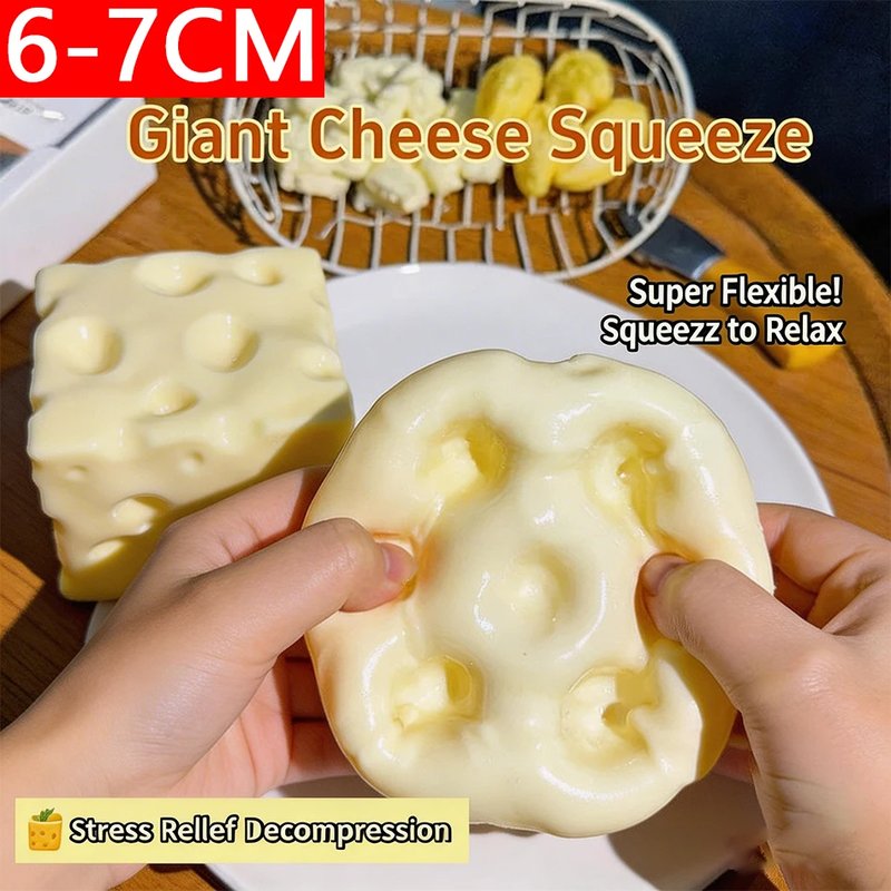 Jumbo Cheese Cube Stress Ball