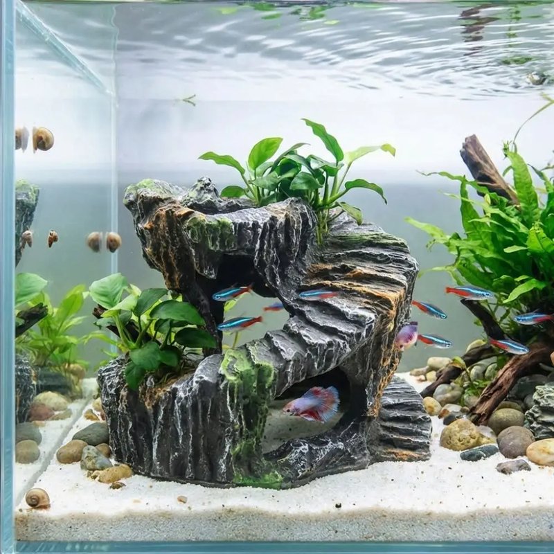 Natural Resin Turtle Basking Platform