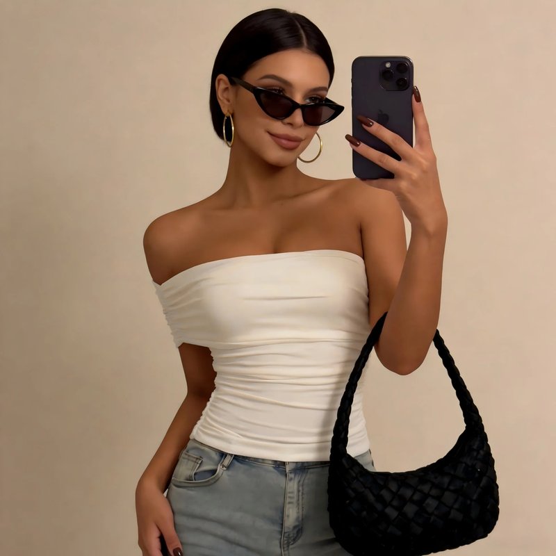 Chic Off-Shoulder Crop Top