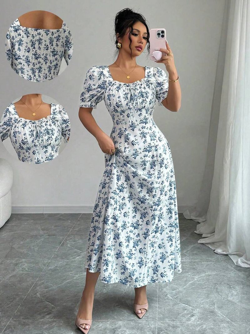 Elegant Floral Maxi Dress