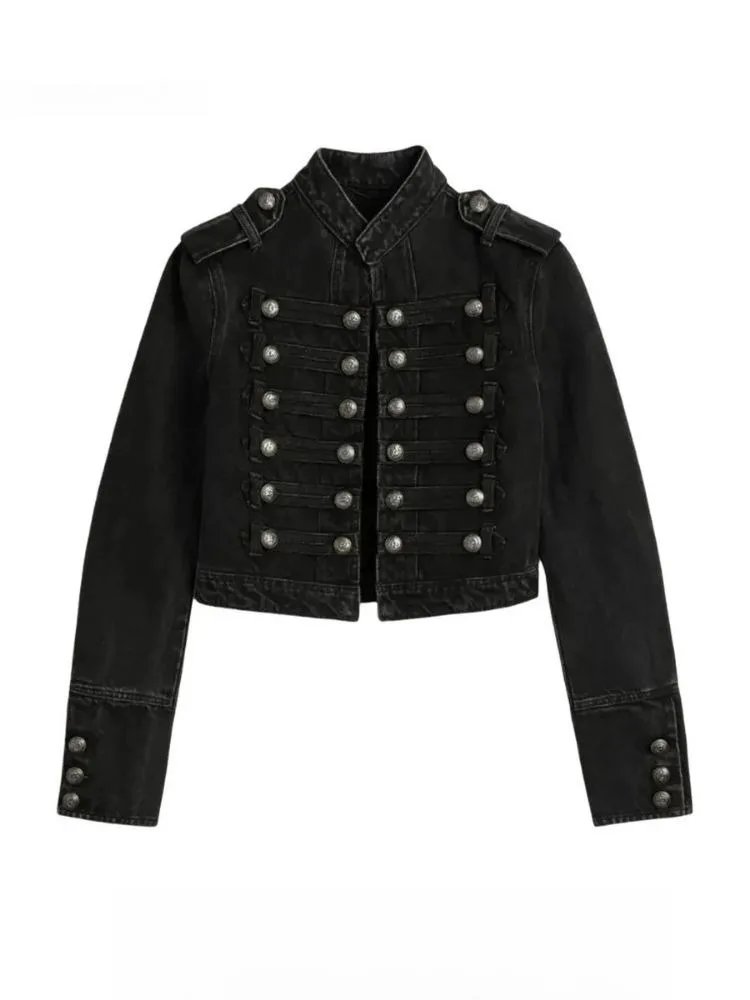 Retro Y2K Hussars Cropped Jacket