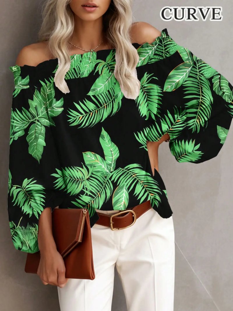 Floral Print Off-Shoulder Blouse