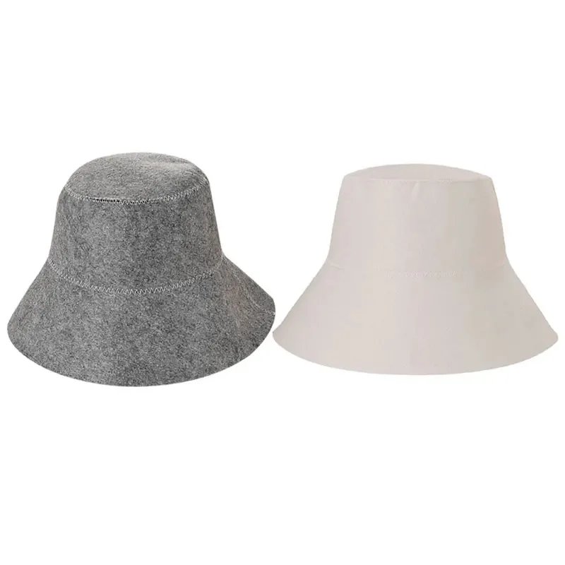 Heat-Resistant Wool Sauna Cap