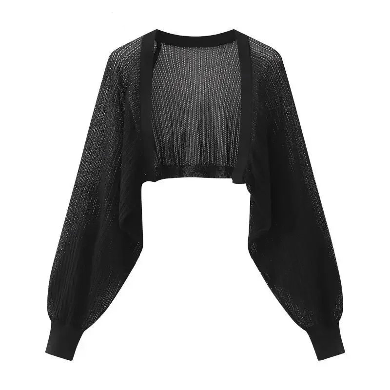 Lightweight Open Front Knitted Cardigan