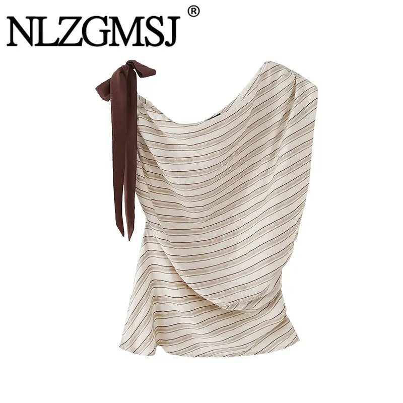 Elegant Asymmetrical One Shoulder Blouse