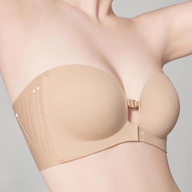 Seamless Strapless Push-Up Bra