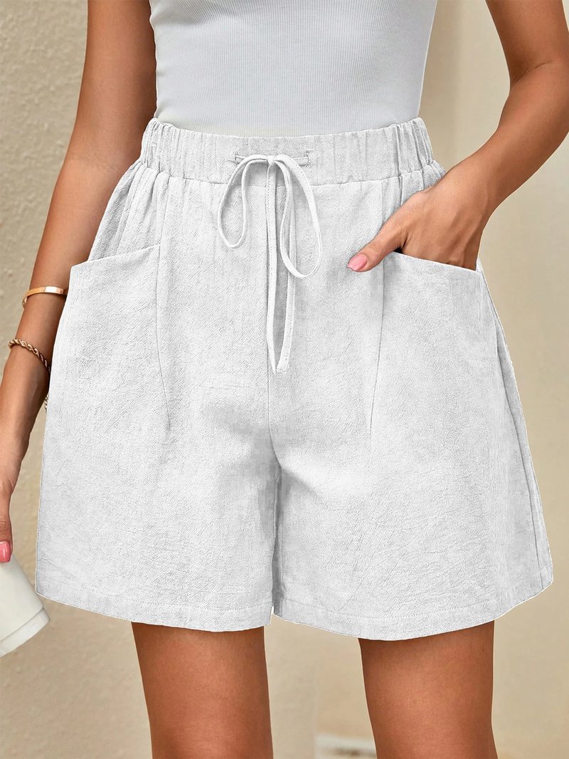 Versatile Linen Drawstring Shorts