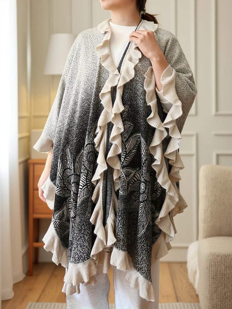 Floral Knitted Cardigan for Spring