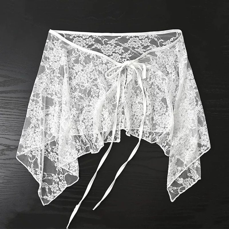 Chic Y2K Lace-Up Layered Skirt