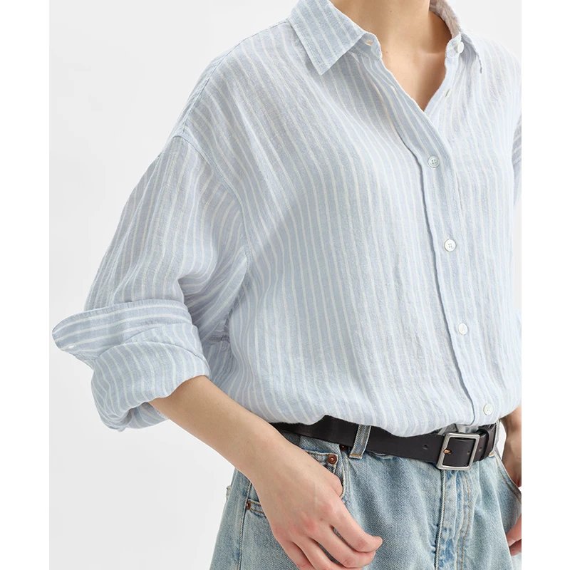 Premium Striped Long-Sleeve Shirt