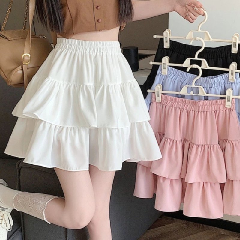 Chic Pleated A-Line Skirt