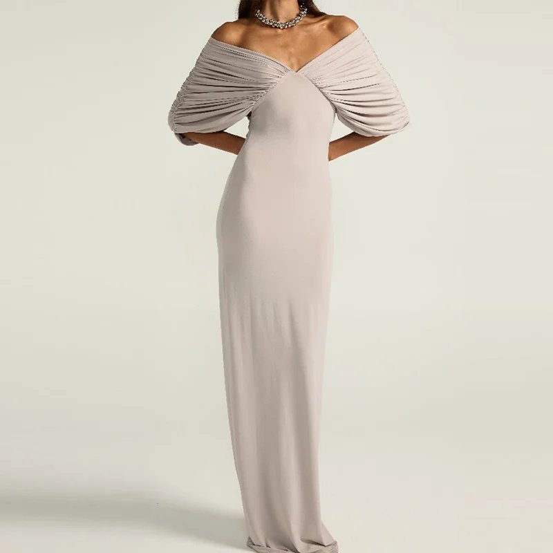 Chic Off-Shoulder Maxi Dress