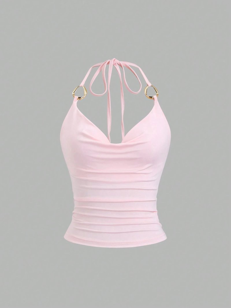 Chic Backless Halter Cami Top