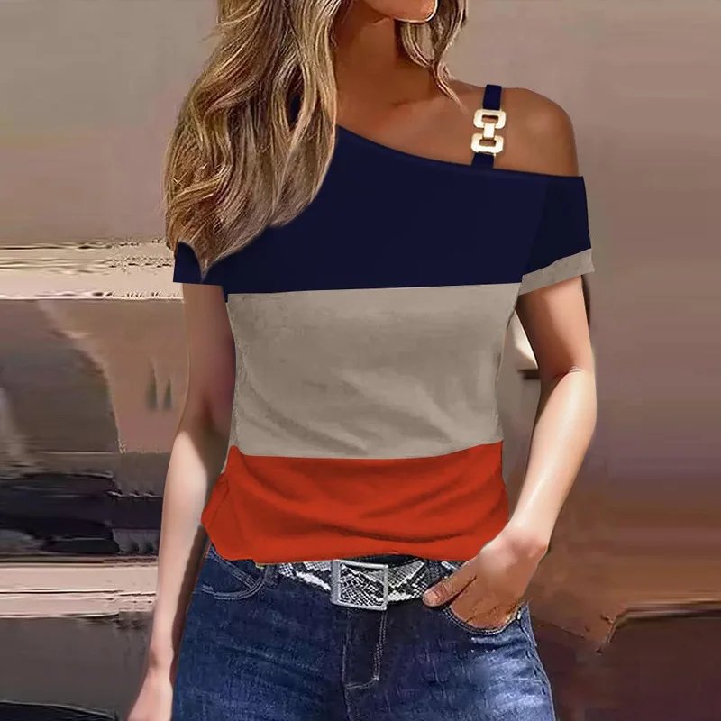 Chic Asymmetrical One-Shoulder Top