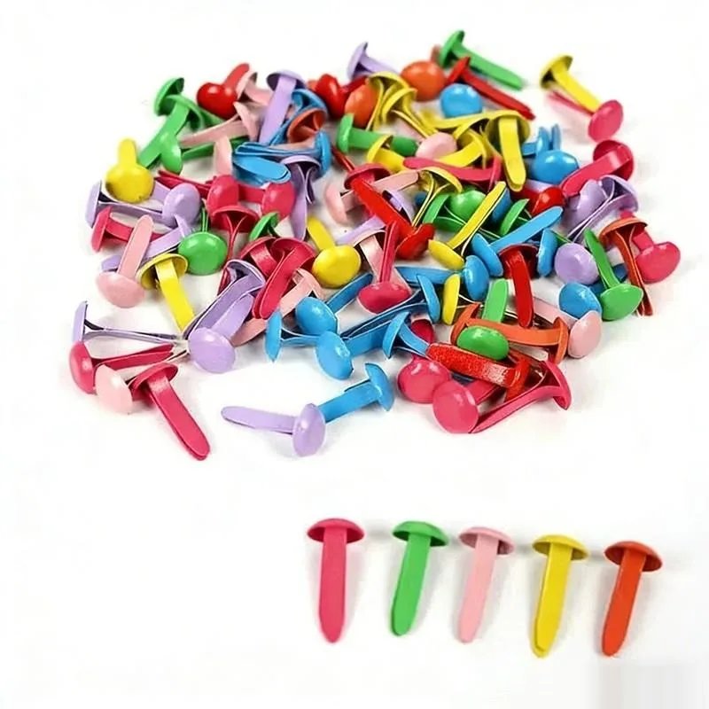 Colorful Mini Brads for Crafting