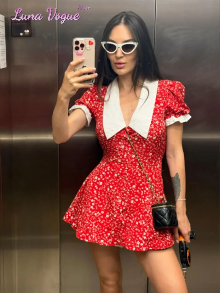 Chic Floral Mini Dress for Women