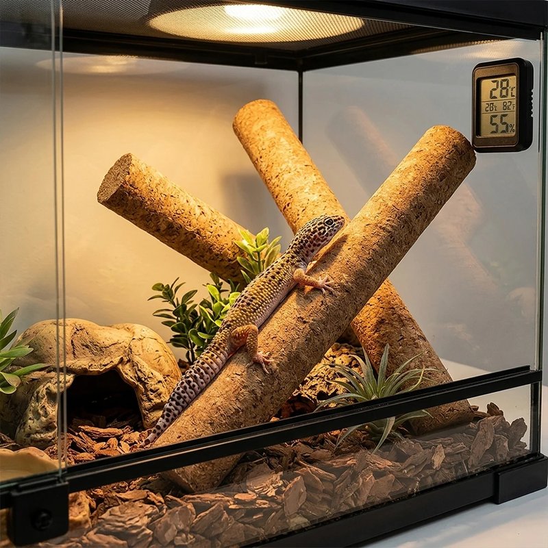 Flexible Cork Climbing Sticks for Reptiles