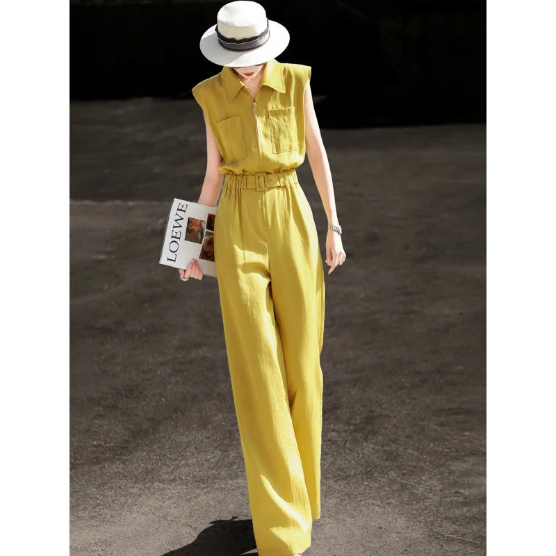 Elegant Summer Tencel Jumpsuit